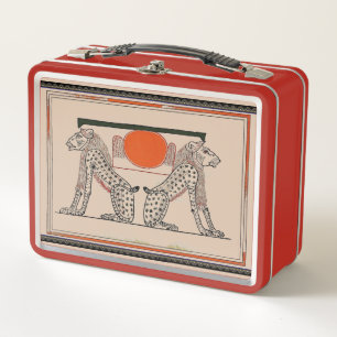 ägyptische Götter-Mittagspause Metall Brotdose