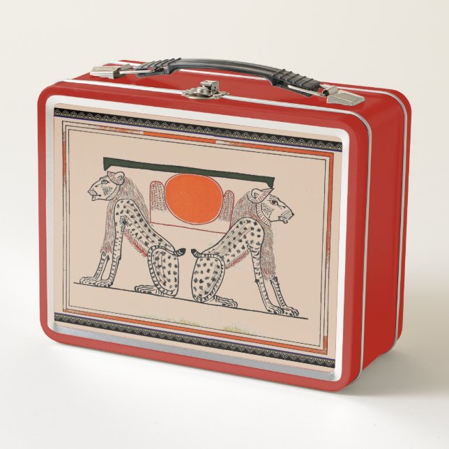 ägyptische Götter-Mittagspause Metall Brotdose (Vorderseite)