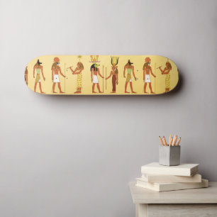 Ägyptische Götter und Göttinnen Skateboard
