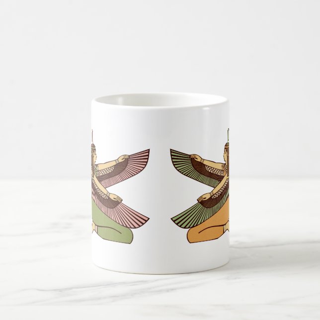 Ägyptische Göttin-DoppelTasse Tasse (Mittel)