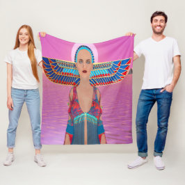 Ägyptische Göttin Fleece Blanket