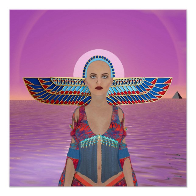 Ägyptische Göttin Poster (Vorderseite)