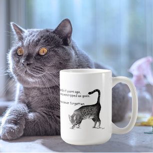 Ägyptische Gray Tabby Cat Kaffeetasse