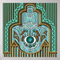 Ägyptische Hamsa Hand Khamsa von Fatimah