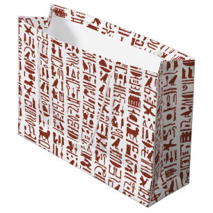 Ägyptische Hieroglyph große Geschenktasche Geschenktüte