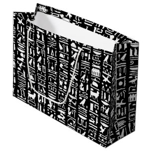 Ägyptische Hieroglyph große Geschenktasche Geschenktüte