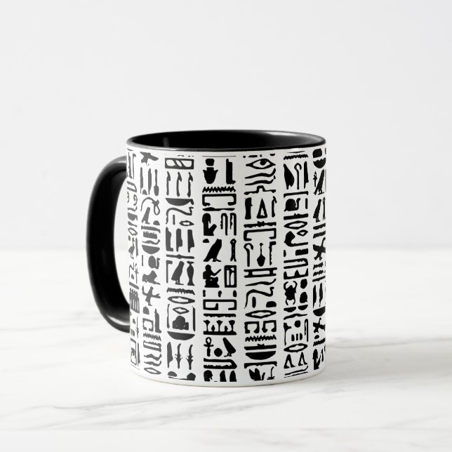 Ägyptische Hieroglyph-Tasse Tasse (Vorderseite Links)