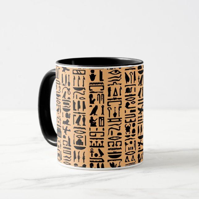 Ägyptische Hieroglyph-Tasse Tasse (Vorderseite Links)