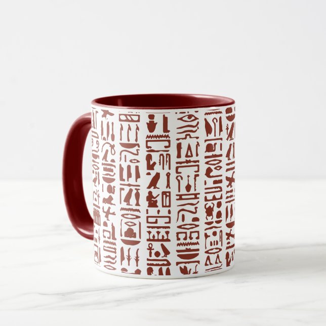 Ägyptische Hieroglyph-Tasse Tasse (Vorderseite Links)