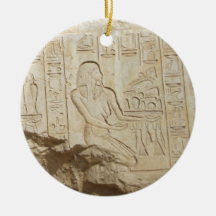 Ägyptische Hieroglyph-Verzierung Keramikornament