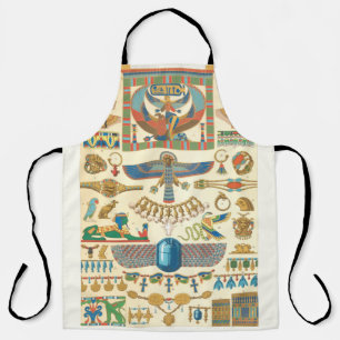 Ägyptische Hieroglyphen All-over-Print-Schürze Schürze