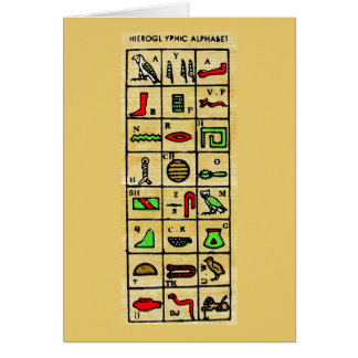 Ägyptische Hieroglyphen, alphabetische Symbole