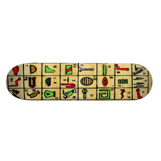 Ägyptische Hieroglyphen, alphabetische Symbole Skateboard
