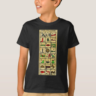 Ägyptische Hieroglyphen, alphabetische Symbole T-Shirt