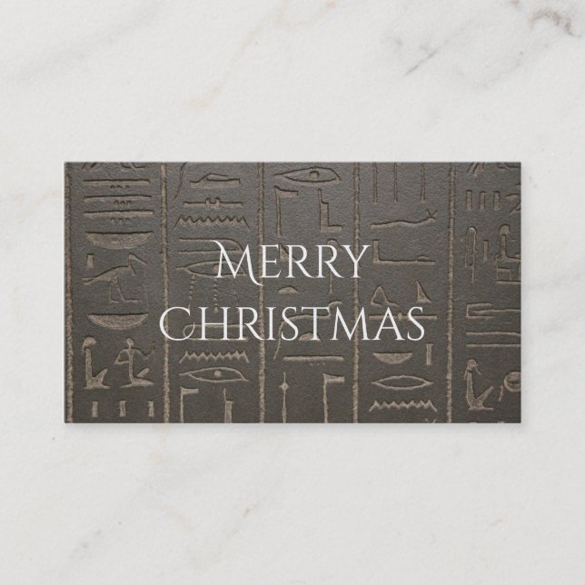 Ägyptische Hieroglyphen-altes Visitenkarte (Vorderseite)