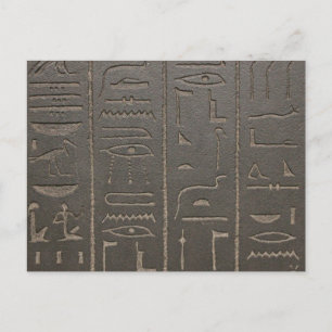 Ägyptische Hieroglyphen Antikes Ägypten Schrift Sy Postkarte