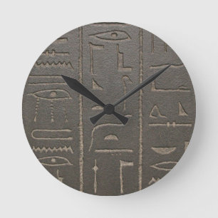 Ägyptische Hieroglyphen Antikes Ägypten Schrift Sy Runde Wanduhr