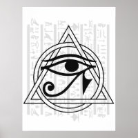 Ägyptische Hieroglyphen - Auge des Horus