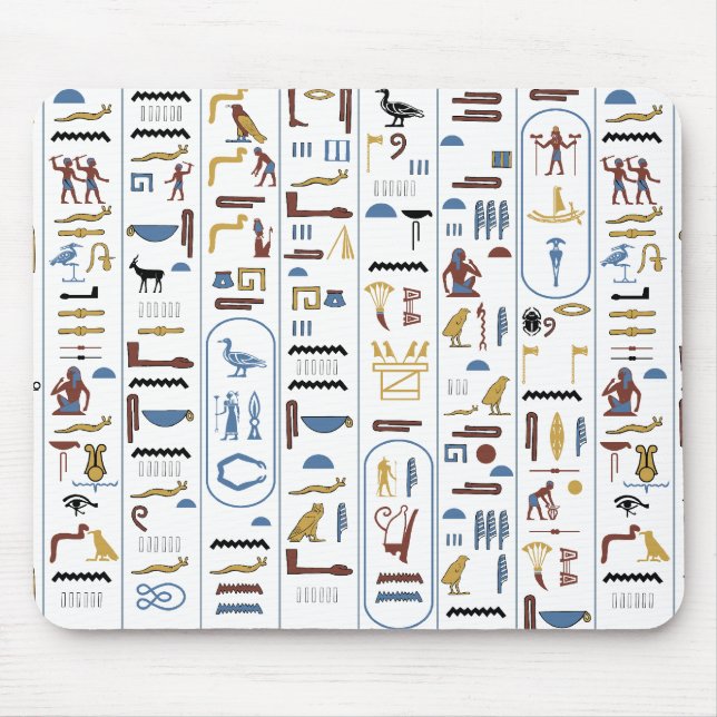 ägyptische Hieroglyphen Pharaoh-Botschaft Mousepad (Vorne)