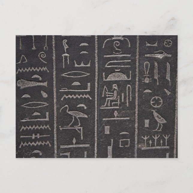 Ägyptische Hieroglyphen Postcard Postkarte (Vorderseite)