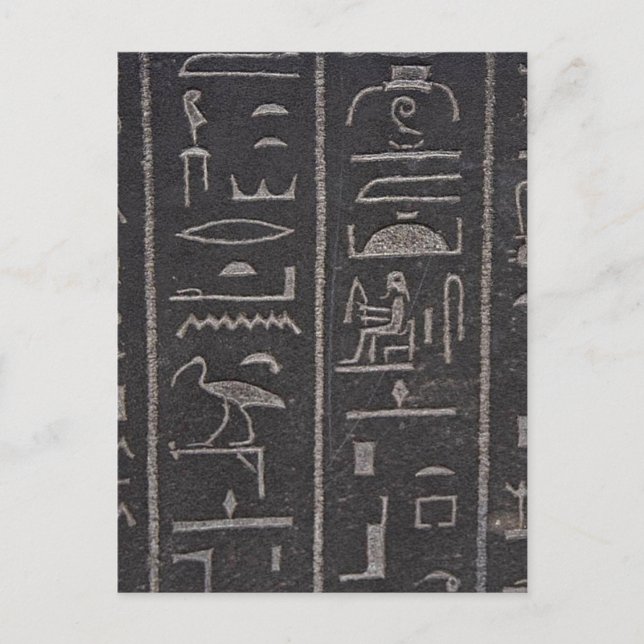 Ägyptische Hieroglyphen Postcard Postkarte (Vorderseite)