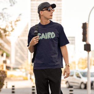 Ägyptische Hieroglyphen-Symbole in Kairo-Buchstabe T-Shirt