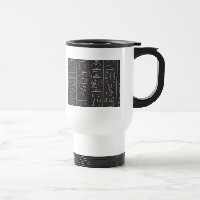 Ägyptische Hieroglyphen-Tasse Reisebecher (Rechts)
