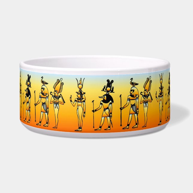 Ägyptische Hieroglyphics Haustier Bowl Napf (Vorderseite)