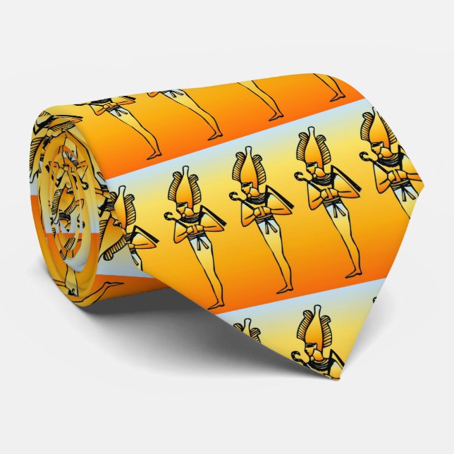 Ägyptische Hieroglyphics Neck Tie Krawatte (Gerollt)