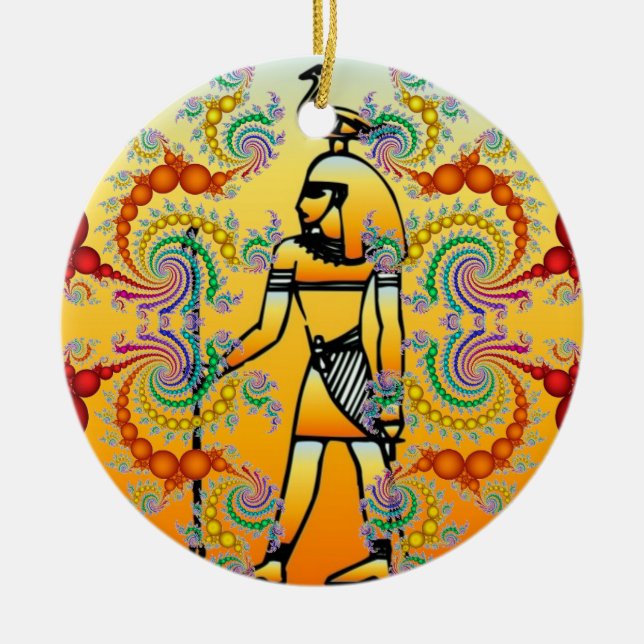 Ägyptische Hieroglyphics Ornament (Vorne)