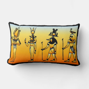 Ägyptische Hieroglyphics-Pillow Lendenkissen
