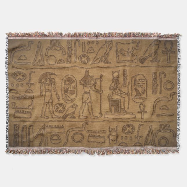 Ägyptische Hieroglyphische Kunst Decke (Vorderseite)