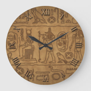 Ägyptische hieroglyphische Kunst Große Wanduhr