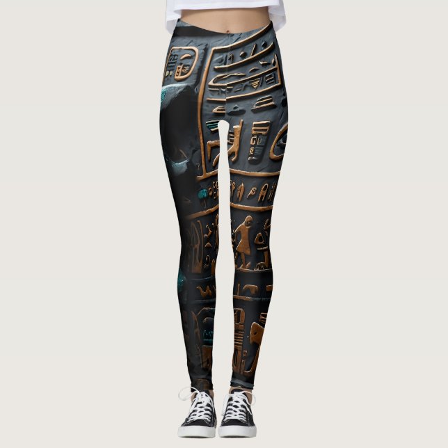 Ägyptische Hieroglyphische Leggings (Vorderseite)