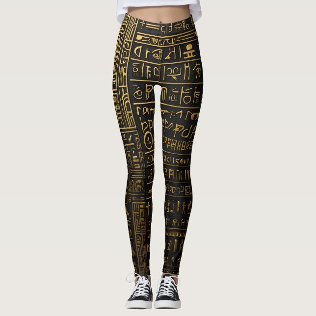Ägyptische Hieroglyphische Leggings (Vorderseite)