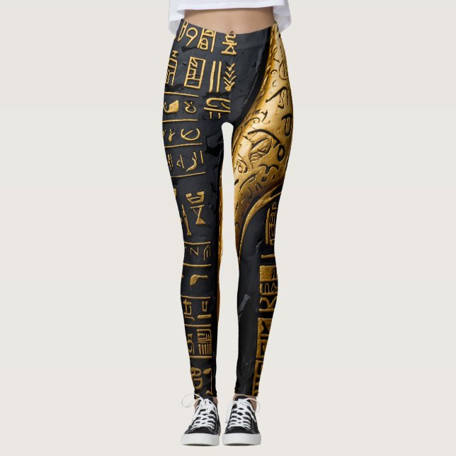 Ägyptische Hieroglyphische Leggings (Vorderseite)