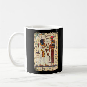 Ägyptische Hieroglyphische Mauer Wandmalerei Ägypt Kaffeetasse