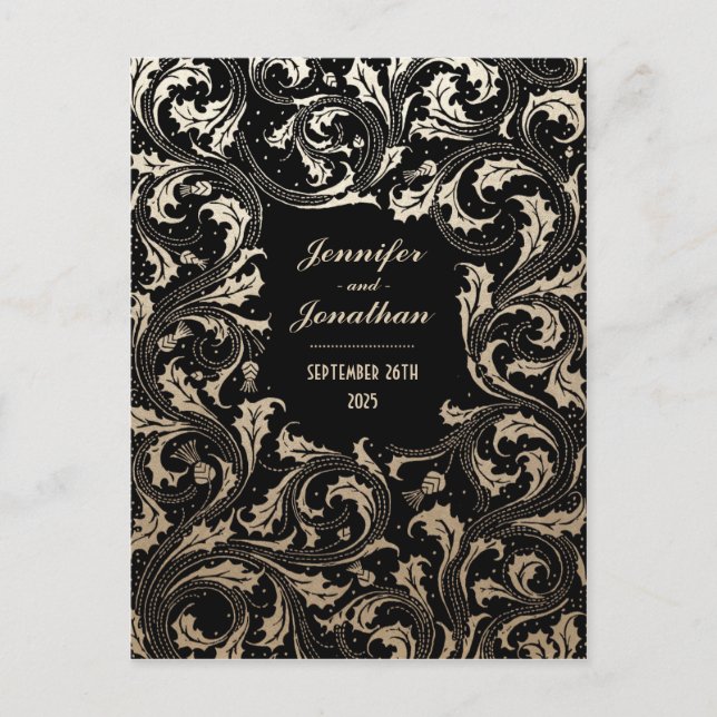 Ägyptische Hochzeit rettet das Datum der Postkarte (Vorderseite)