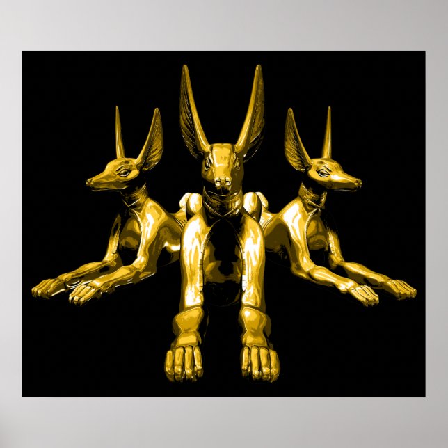 Ägyptische Jackals Poster (Vorne)