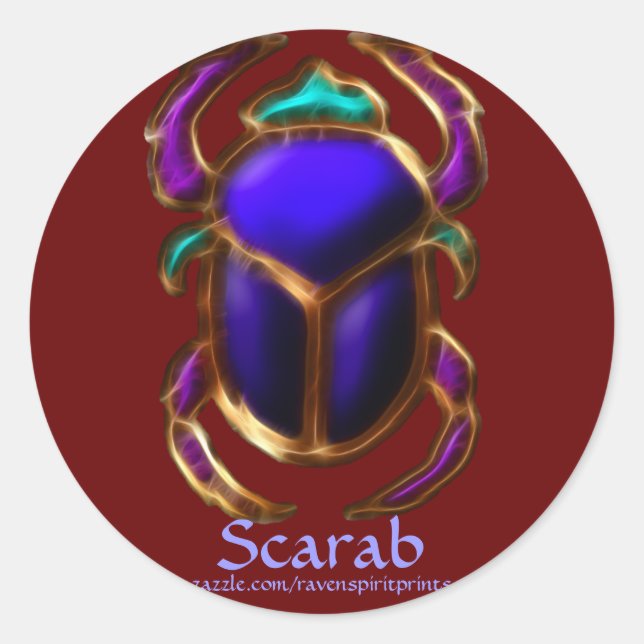 ÄGYPTISCHE KARABISCHE BEETTENZsammlung Runder Aufkleber (Vorderseite)