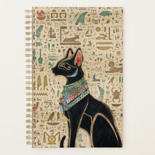Ägyptische Katze - Bastet auf Papyrus Planer