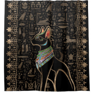 Ägyptische Katze - Bastet Duschvorhang