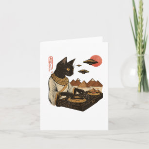 Ägyptische Katze Dj Ufo Art Print Tank Top_1  Karte