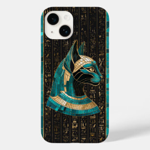 Ägyptische Katze Goddess Bastet - Mosaikkunst Case-Mate iPhone 14 Hülle