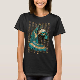 Ägyptische Katze Goddess Bastet - Mosaikkunst T-Shirt