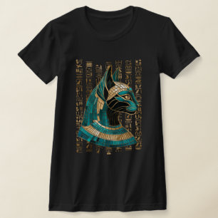 Ägyptische Katze Goddess Bastet - Mosaikkunst T-Shirt
