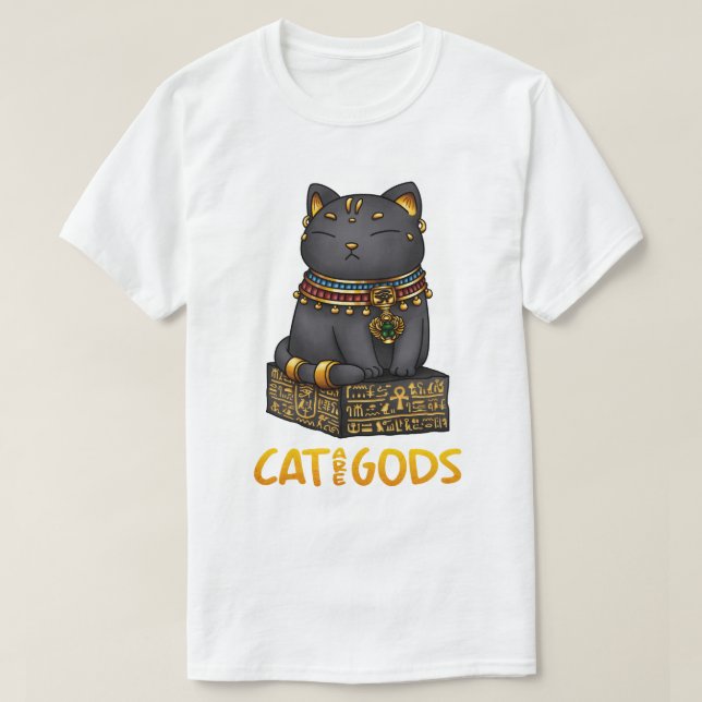 Ägyptische Katze Gott Bastet Katze sind Götter T-Shirt (Design vorne)
