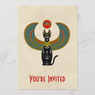 Ägyptische Katzengöttin Einladung