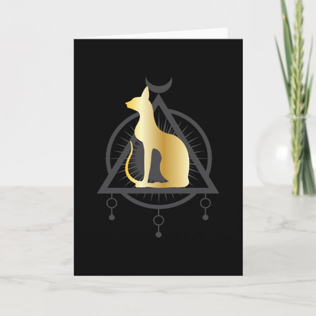 Ägyptische Katzenjammer Ägyptische Pyramide Karte (Vorderseite)