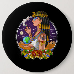 Ägyptische Königin Kleopatra Button